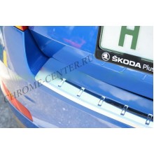 Накладка на задний бампер Skoda Octavia A7 Sedan/Combi (2013-)